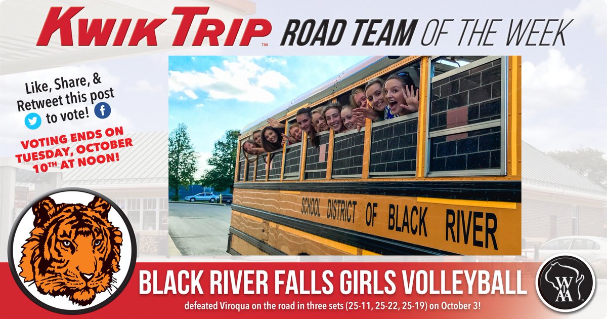 wiaawi's tweet image. It's time to VOTE for Week 4's #KTRoadTeam!
Each like &amp;amp; RT counts as 1 vote! Voting ends Tue. at noon!

Black River Falls Girls Volleyball 🏐