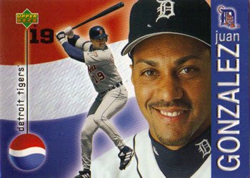 Happy 50th Birthday to Juan Gonzalez, outfielder & DH in 2000 