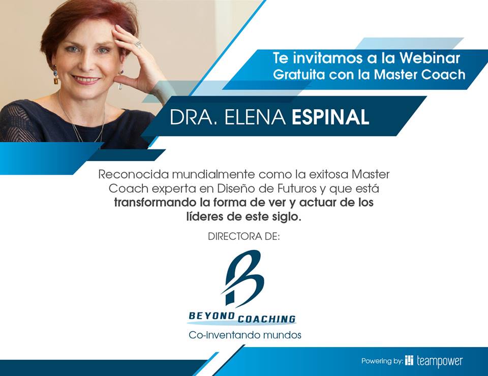 Aun estas a tiempo!  Webinar Rumbo a Beyond Coaching.
Te espero este Miercoles 11 de Octubre 
17hrs. Mex 19hrs. Agr.
go356.infusionsoft.com/app/page/74ba6…
