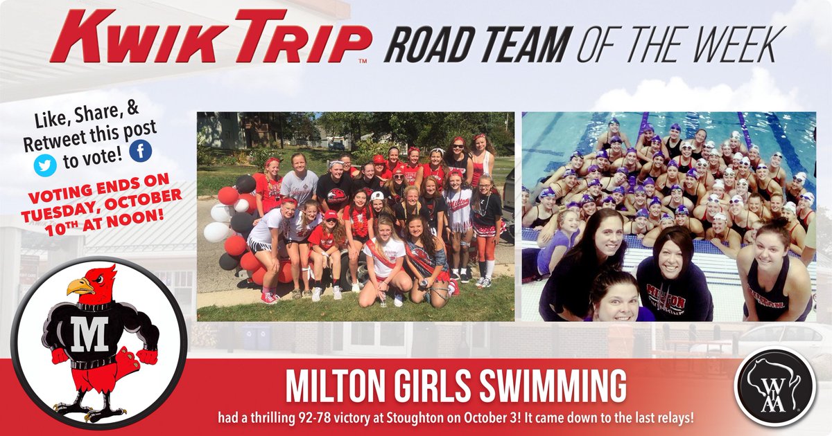 wiaawi's tweet photo. It's time to VOTE for Week 4's #KTRoadTeam!
Each like &amp; RT counts as 1 vote! Voting ends Tue. at noon!

Milton Girls Swimming 🏊‍♀️ https://t.co/paeajixMrz