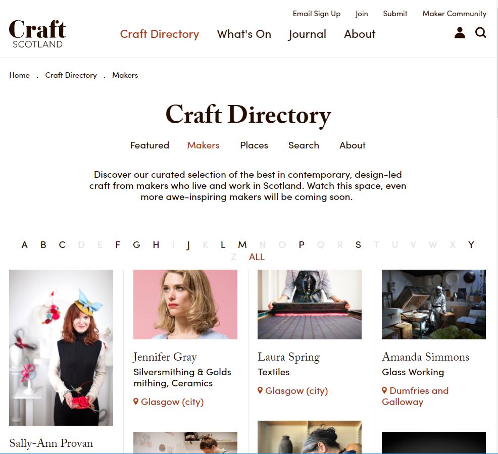 Discover awe-inspiring makers creating contemporary, design-led craft in Scotland on our new Craft Directory: bit.ly/2gnetoK