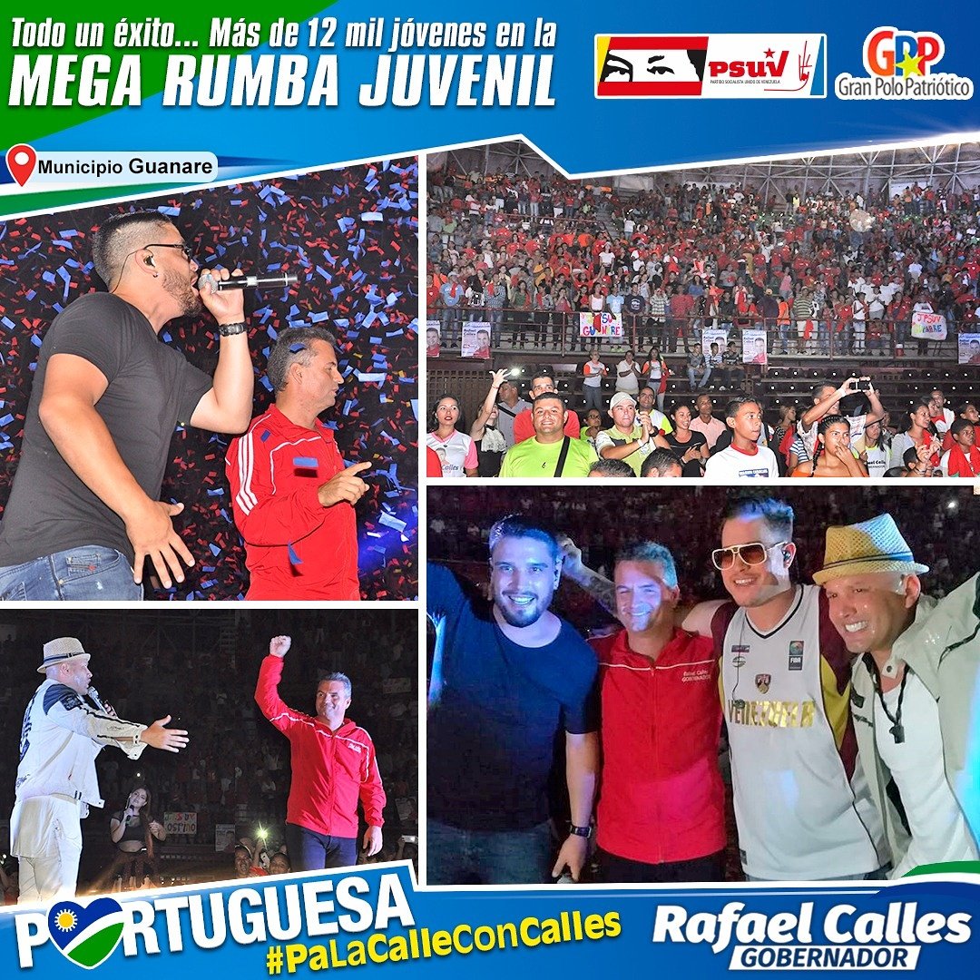 JhontanCedeno's tweet photo. #FelizLunes Todo un éxito, mas de 12.000 Jóvenes en La Mega Rumba Juvenil con @rafaelcalles  #En6DiasVotaPorLaPaz @NicolasMaduro @TareckPSUV https://t.co/Z2LTLoETu7