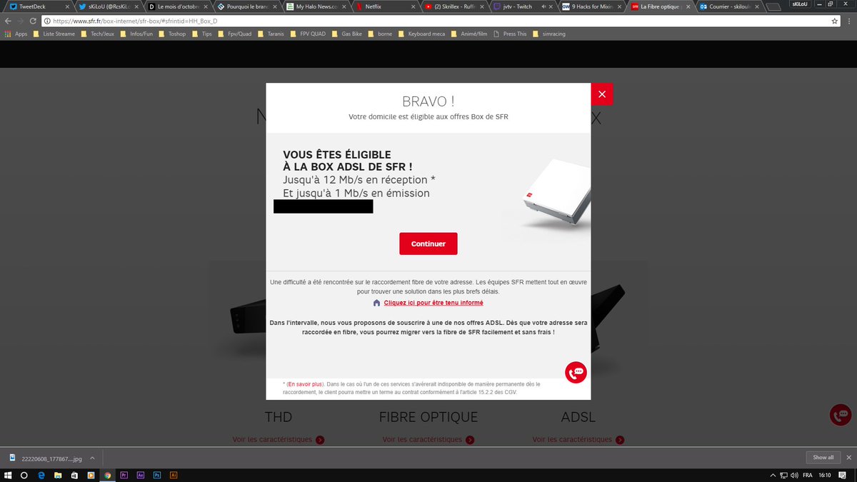 <a href="/SFR/">SFR</a> donnez nous une date précise #Fibre pour la ville de l'Union "SFR, qui déploie la fibre, nous avait dit juillet !" cc <a href="/marc_pere/">Marc Péré</a> Merci!