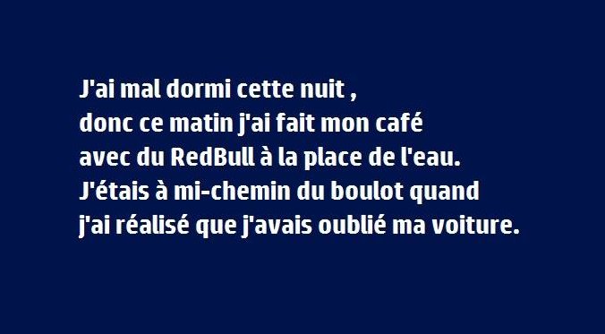 LaMchantePage's tweet photo. #Anecdote #EtatSecond #Redbull https://t.co/BSTmNDmY4K