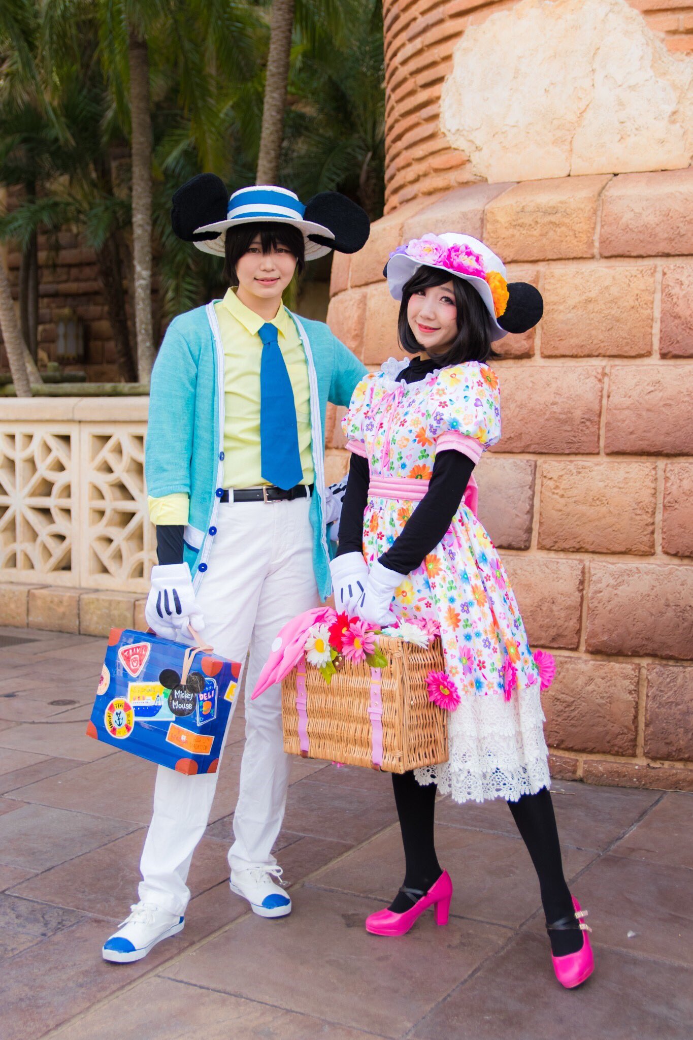 【Dハロ仮装】スプリングヴォヤッジ【春旅】ミニーちゃん　ワンピース　シェリーメイ Dハロ仮装】スプリングヴォヤッジ【春旅】ミニーちゃん