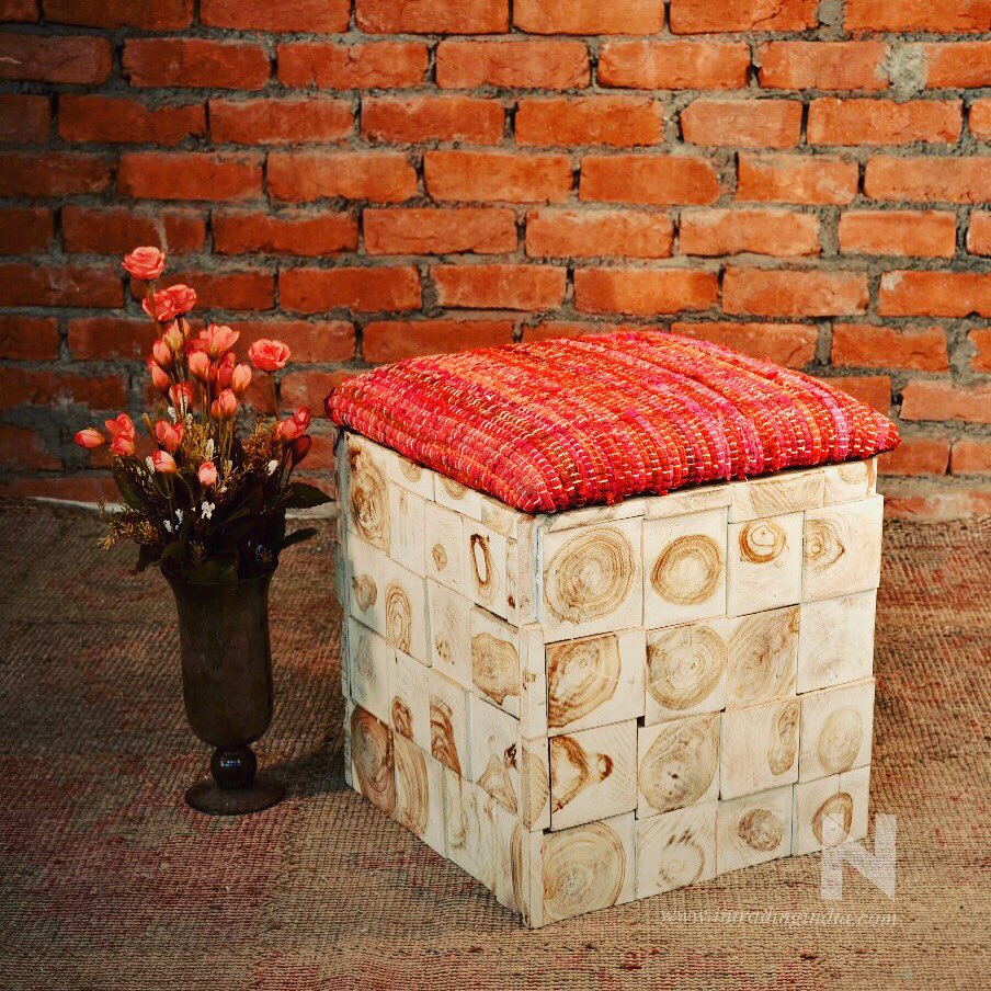 InLivingIndia's tweet image. A good design speak for itself! #pouf #sitinstyle #engineeredwood #consciouslydesigned