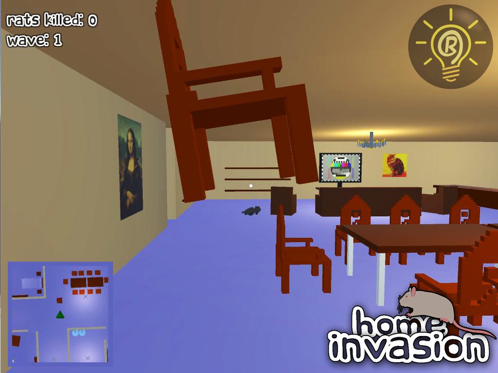 TripleRStudios's tweet photo. Home Invasion is out! Defend your home against waves of filthy rats. Good luck! https://t.co/Xs8PPy7fAm @itchio #gamedev #indiedev #unity3d https://t.co/iRMRDgMbkC