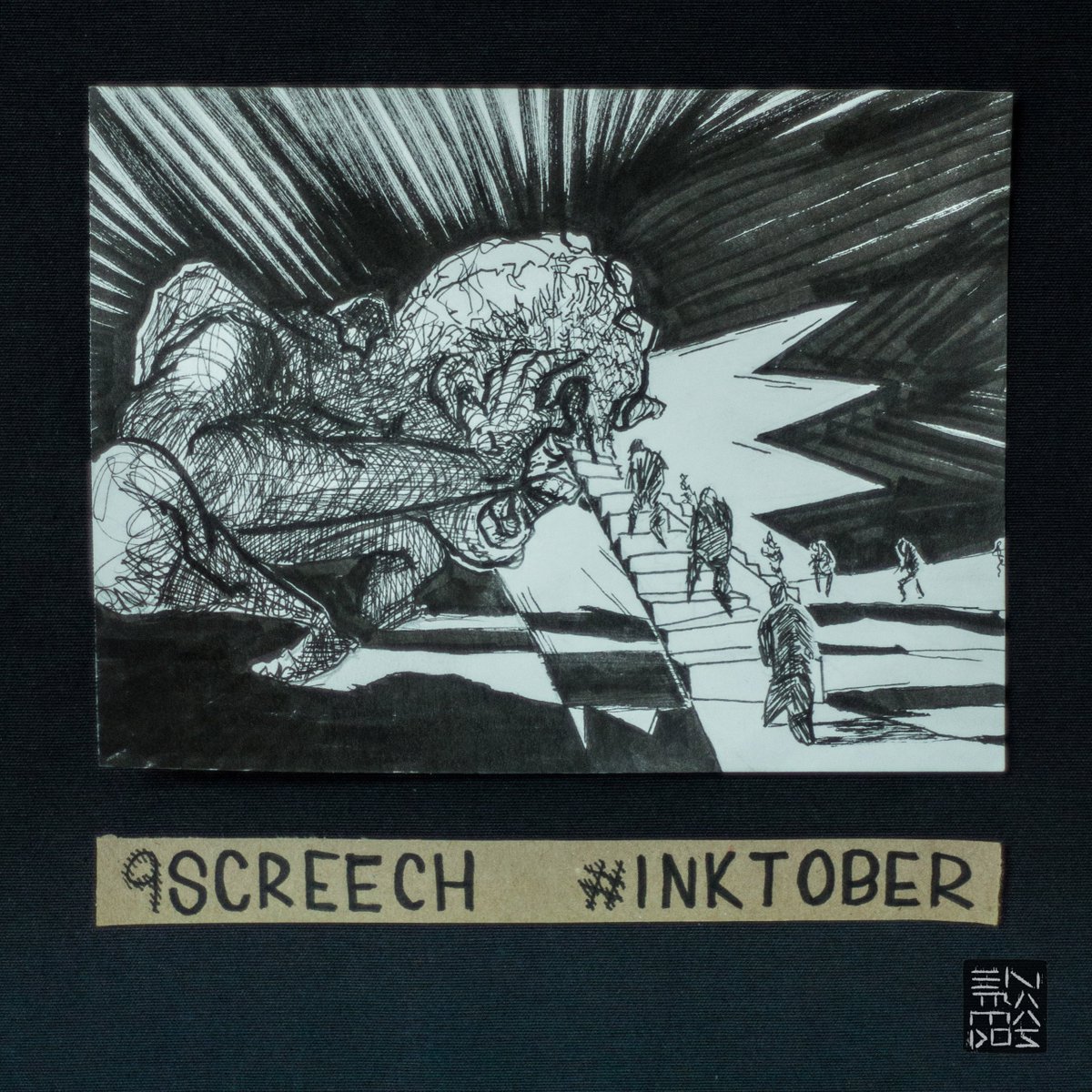 Entramados_Co's tweet photo. 9. SCREECH #inktober #inktober2017 https://t.co/ZCs7dxNJk8