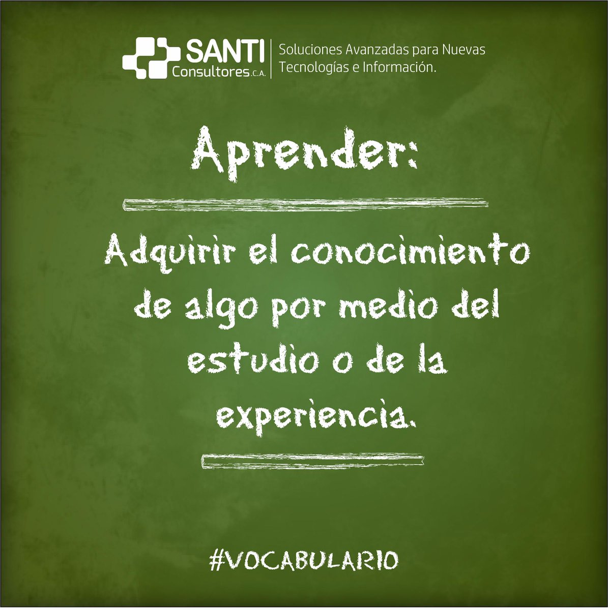 SANTIconsultore's tweet photo. Aprender: Adquirir el conocimiento de algo por medio del estudio o de la experiencia.
#DLE #RAE #Vocabulario #Aprender https://t.co/tKfzuPlECB
