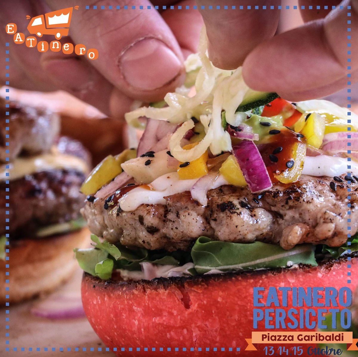 A #EatineroPersiceto #AlMitimangioStreetFood  preparerà i migliori #hamburger  gourmet con carne selezionata di prima scelta! 😋 #streetfood