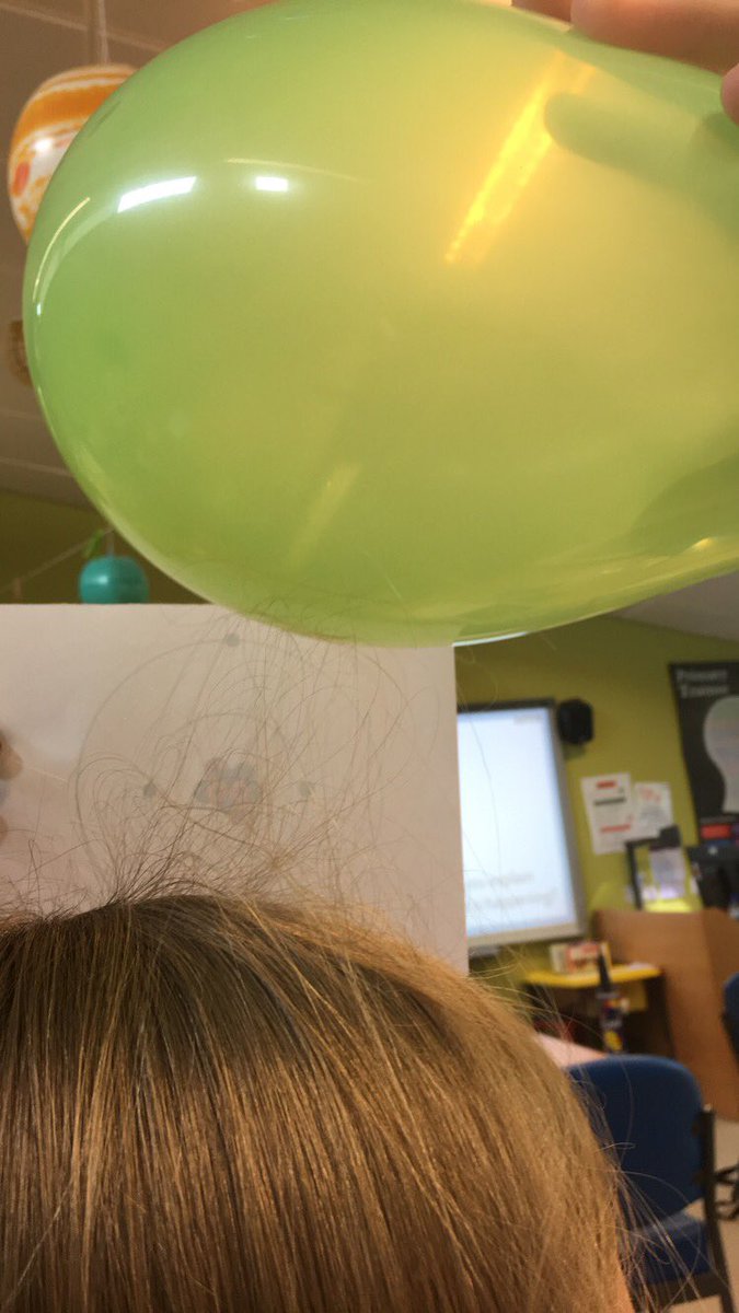 missmarshallY4's tweet photo. The effects of static electricity demonstrated by the wonderful @MissIrving1 #ehuscience https://t.co/TCuOcCXAQx