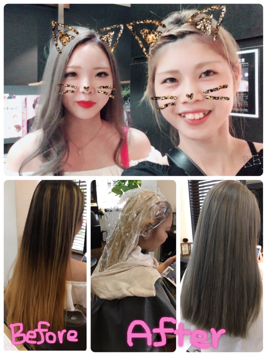 やまぐち ゆみ 鹿児島美容師 更新できなかったので改めて感謝を えりか ひめのちゃん ちかちゃん ３人とも少し長い時間がかかりましたが モデルになってくれてありがとう 前髪パーマ カラーモデル ダブルカラー カットモデル 感謝 鹿児島市