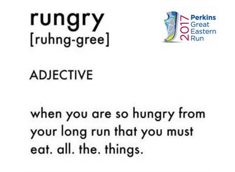 Retweet if you've been 'rungry' since your #PGER Perkins Great Eastern Run!