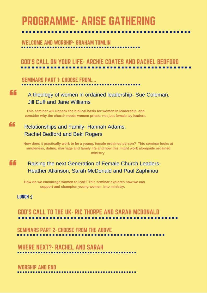 Programme is out for arise! Have you booked yet? arisegathering.org