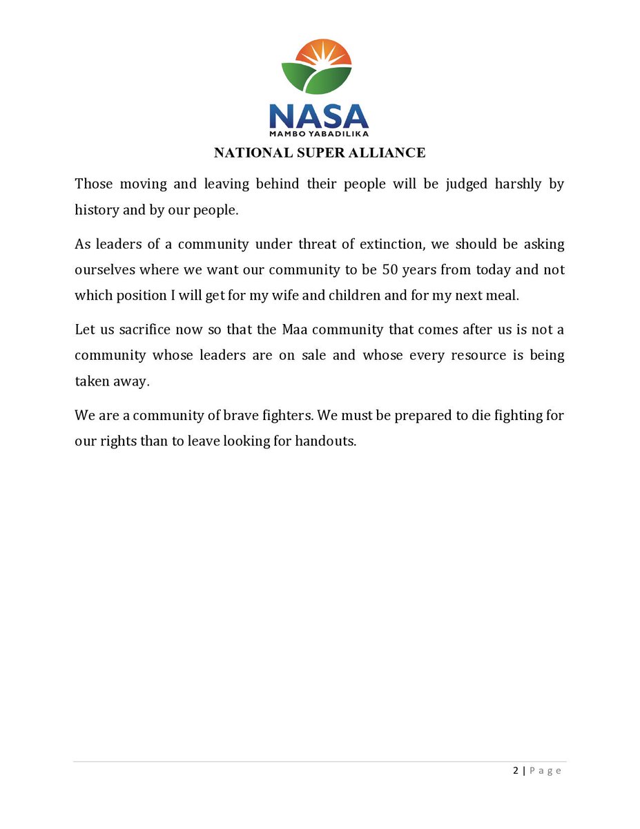 Our remarks from our meeting with a delegation from Kajiado earlier today at Okoa Kenya Secretariat: