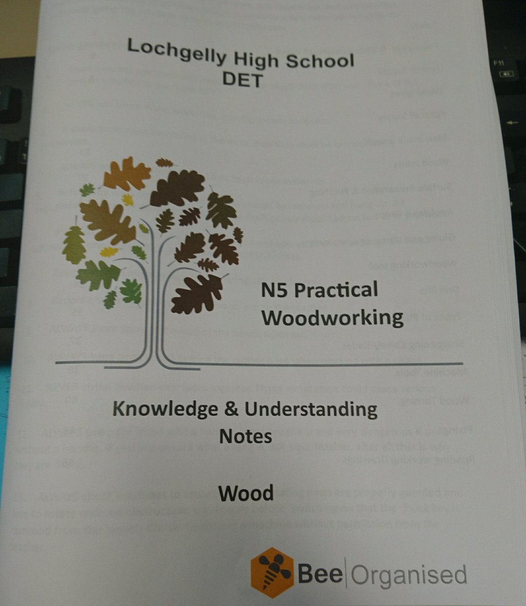 SMacGregor2's tweet image. Finished adapting and collating several resources into one for the N5 woodwork pupils to have as K&amp;amp;U notes #beeorganised #BeePrepared