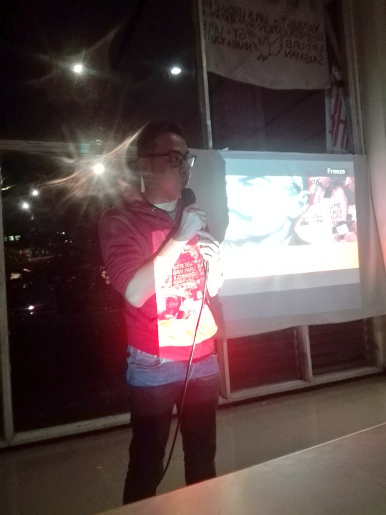 uplbcns's tweet photo. Sir Laurence Castillo ends the program with a short message. #OctoberRevNa #OctoberRevolution100 https://t.co/uqSQH6rrSt