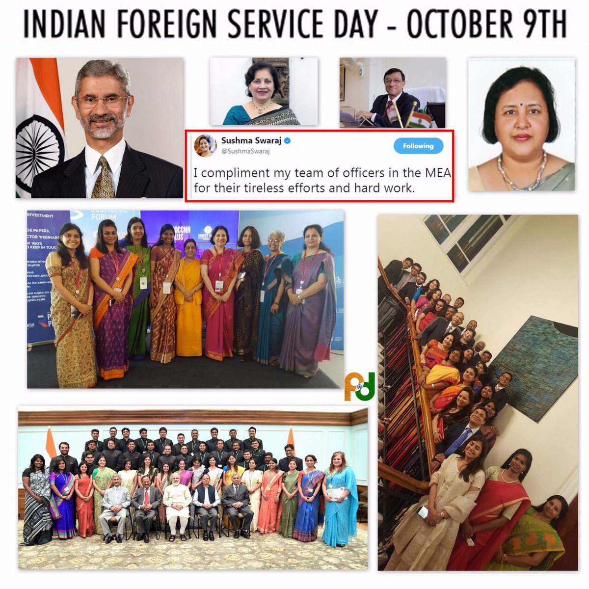 MEAIndia's tweet photo. Warm wishes to Indian diplomats and their families on the occasion of IFS Day https://t.co/jmrX7NZ8kS
