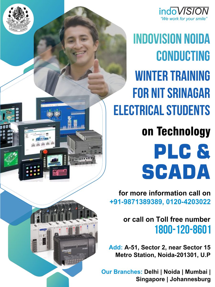 Indovision_S's tweet photo. #WinterTraining #NIITSrinagar #ElectricalStudents #PLC #SCADA #IndovisionServices https://t.co/kAIPhswLKD