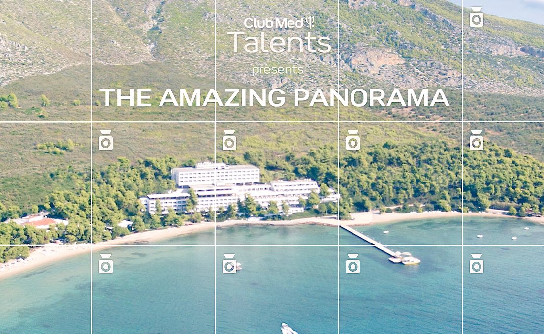 Cool mosaïque interactive sur le compte Instagram de Club Med, belle prod. instagram.com/clubmed