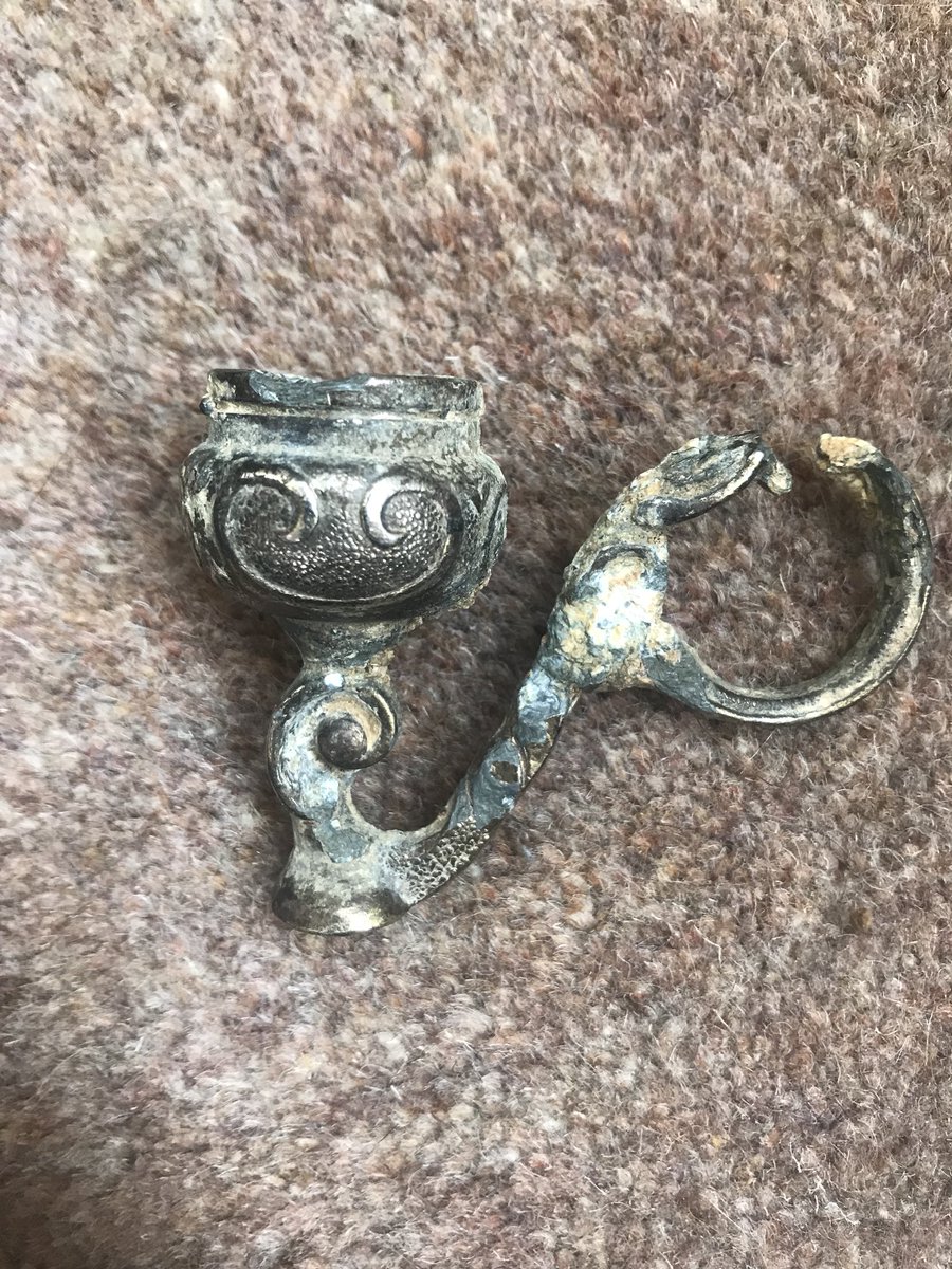 lewisksteph's tweet photo. Victorian candle holder @DetectingDigsUK @MetalDetectingU @MetalDetectorUK @A140_Artefacts https://t.co/MC5yN5m5s2