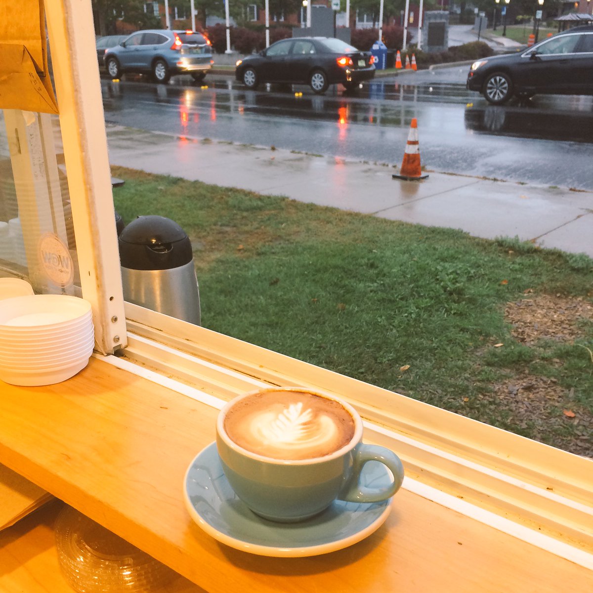 We're open today! #ColumbusDay  Stop by and get a warm cup to combat the wet. #EssexVT