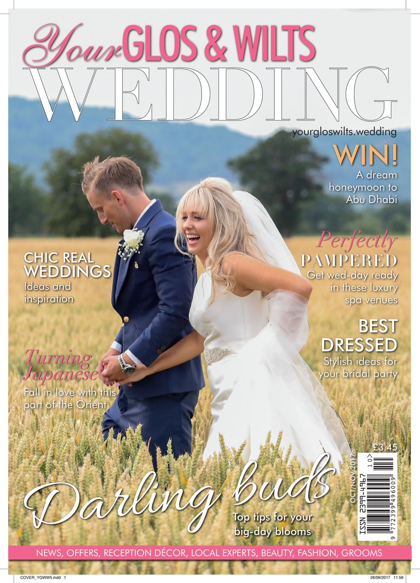 Loving my brand new issue of Your Glos &amp; Wilts Wedding magazine <a href="/CountyWeddings/">County Wedding Magazines</a> especially the gorgeous cover by <a href="/cotswoldweds/">cotswold weddings</a>