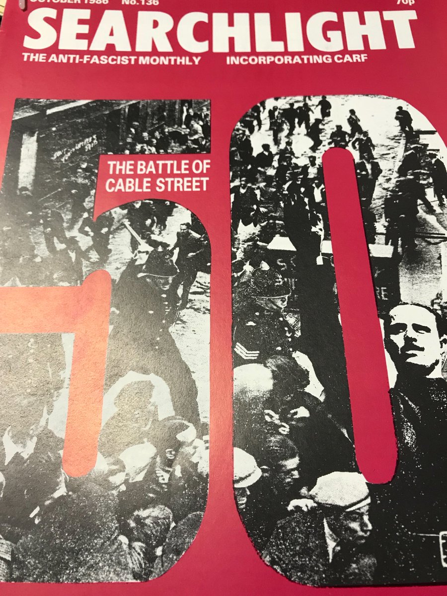SearchltArchive's tweet photo. Found a copy of an issue that had been missing from our master lists - and it is the Cable Street 50th anniversary issue. #HappyArchivist https://t.co/ChVYo9VzJ7