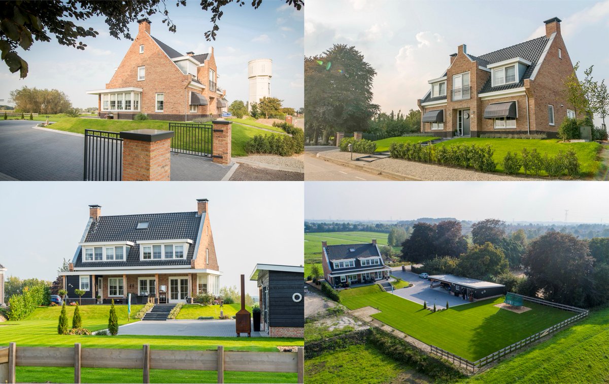 Notariswoning aan de dijk van <a href="/NwLekkerlandNL/">Nieuw-Lekkerland</a> in de @Gem_Molenwaard helemaal gereed! Prachtig uitzicht op de rivier en het polderlandschap.