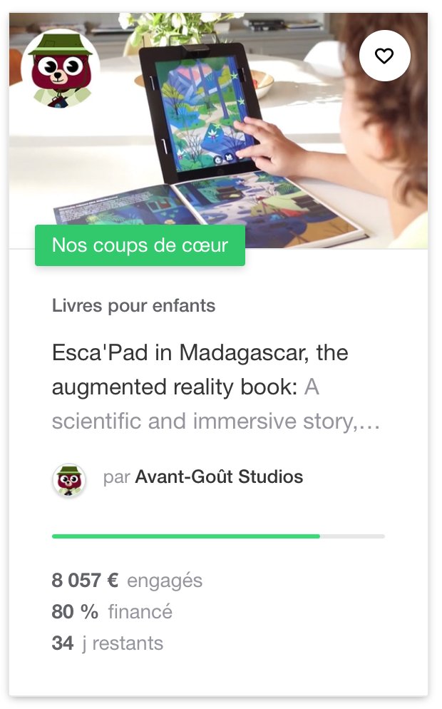 Esca'Pad devient <a href="/kickstarter/">Kickstarter</a> "Coup de coeur/Projets we love" !!  
#enjoy #science #crowdfunding #innovation #book #csti