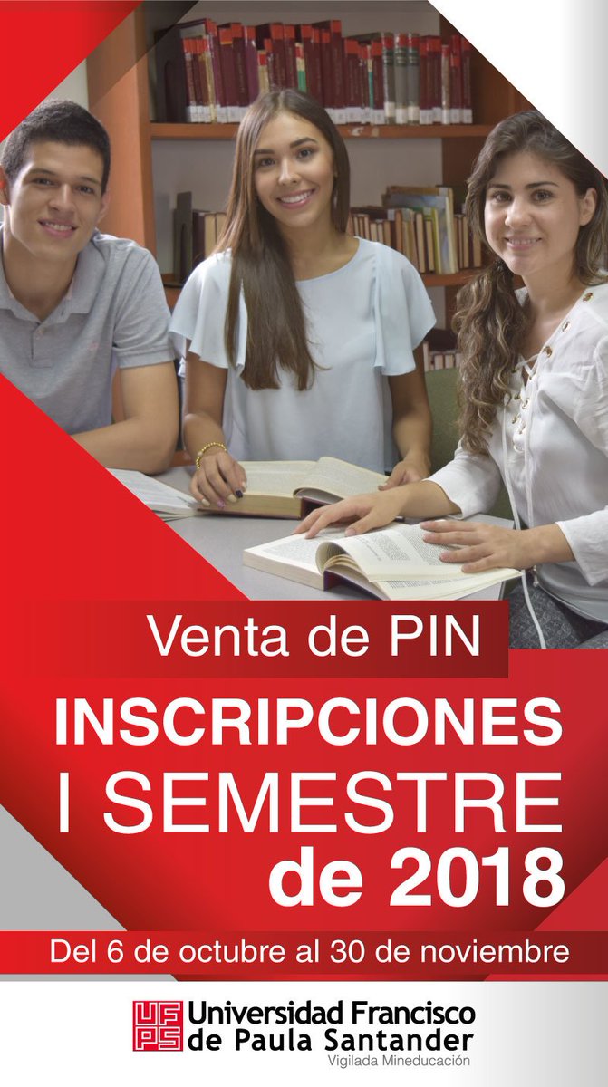 UFPSCUCUTA's tweet photo. #Importante
Inicia en la @UFPSCUCUTA  el proceso de inscripciones para el primer semestre de 2018.
¡Decídete y haz parte de la UFPS Cúcuta!
El proceso es en línea, clic en el siguiente enlace https://t.co/3xgyfVVUCW https://t.co/2U8ouz0gEo