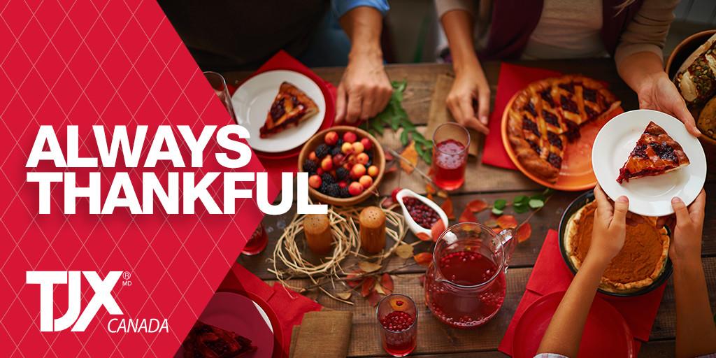 Happy Thanksgiving! We are thankful for all our Associates who truly make TJX feel like home ❤️ #thankful #thanksgiving #happythanksgiving