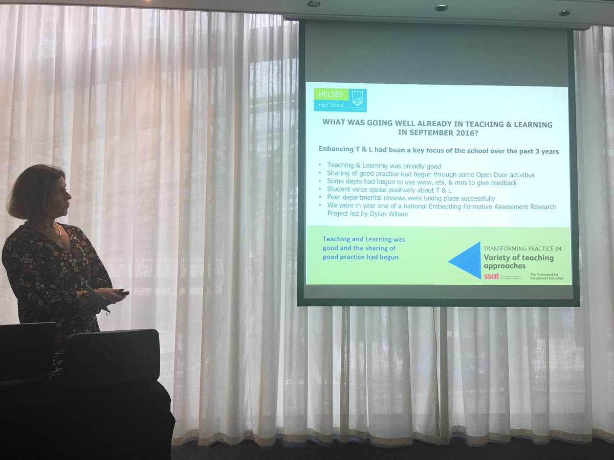 AnneMarieDuguid's tweet photo. Karen Neal talks through her experience in engaging with @ssat FfEE +accreditation-clear structure-aspiration+challenge #SSATLE17 https://t.co/V4Xnvq7rr3