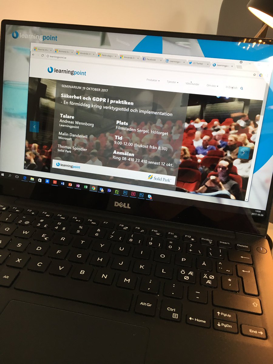 UllWestling's tweet photo. Seminarium om säkerhet och GDPR 19 okt.
https://t.co/KokZCgdclv https://t.co/2HYq8QDh07