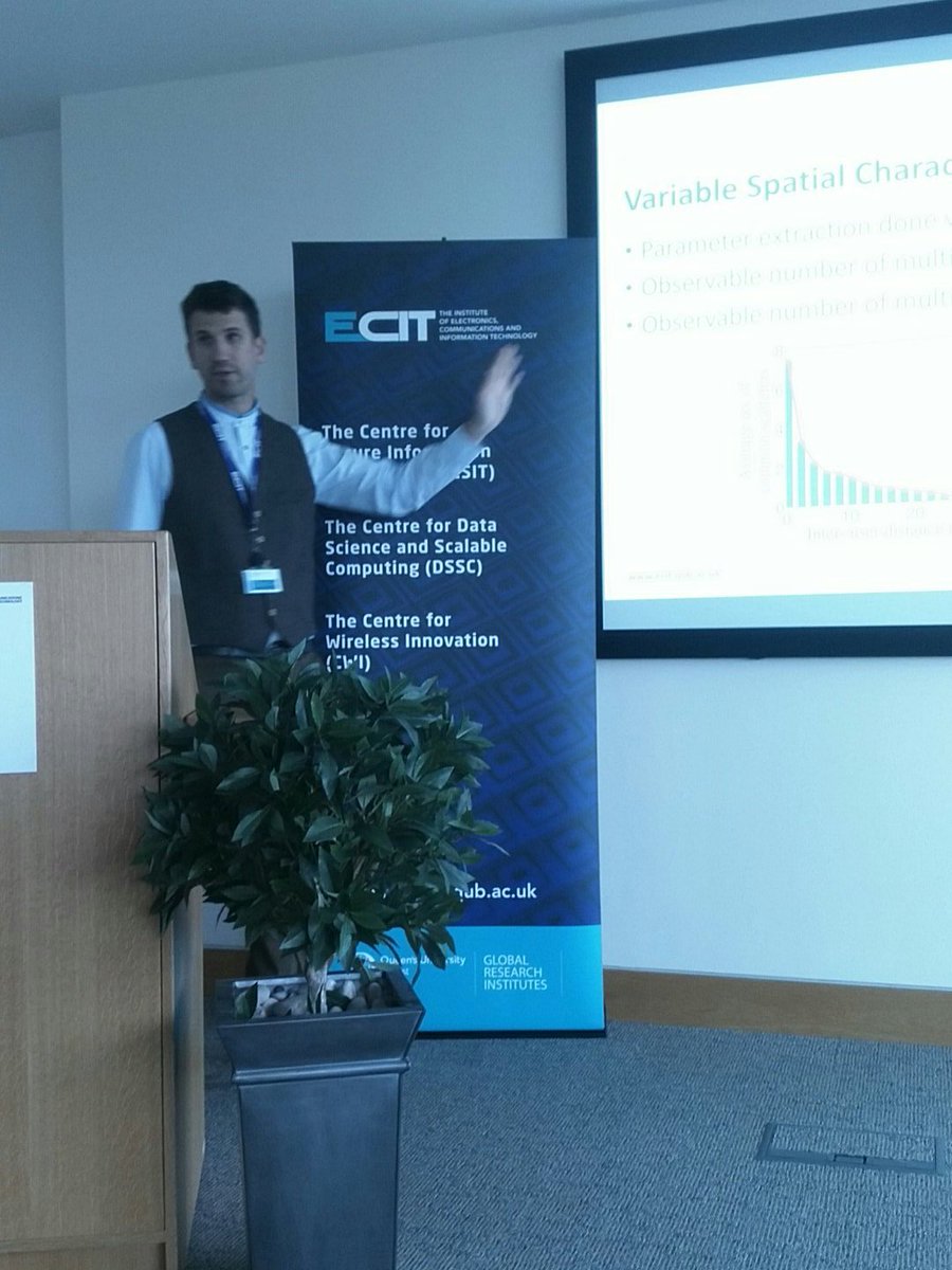 CWI_QUB's tweet photo. #MIMO at #mmWave frequencies (6 GHz +): are propagation channels sparse? the debate continues @CWI_QUB https://t.co/ARhrbtimYR