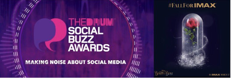 multiple_agency's tweet photo. Proud we're nominated for @TheDrum @Buzz_Awards Best Use of Promo/Comps with @IMAX #fallforimax for Beauty & The Beast! https://t.co/Lm8dePXdhX