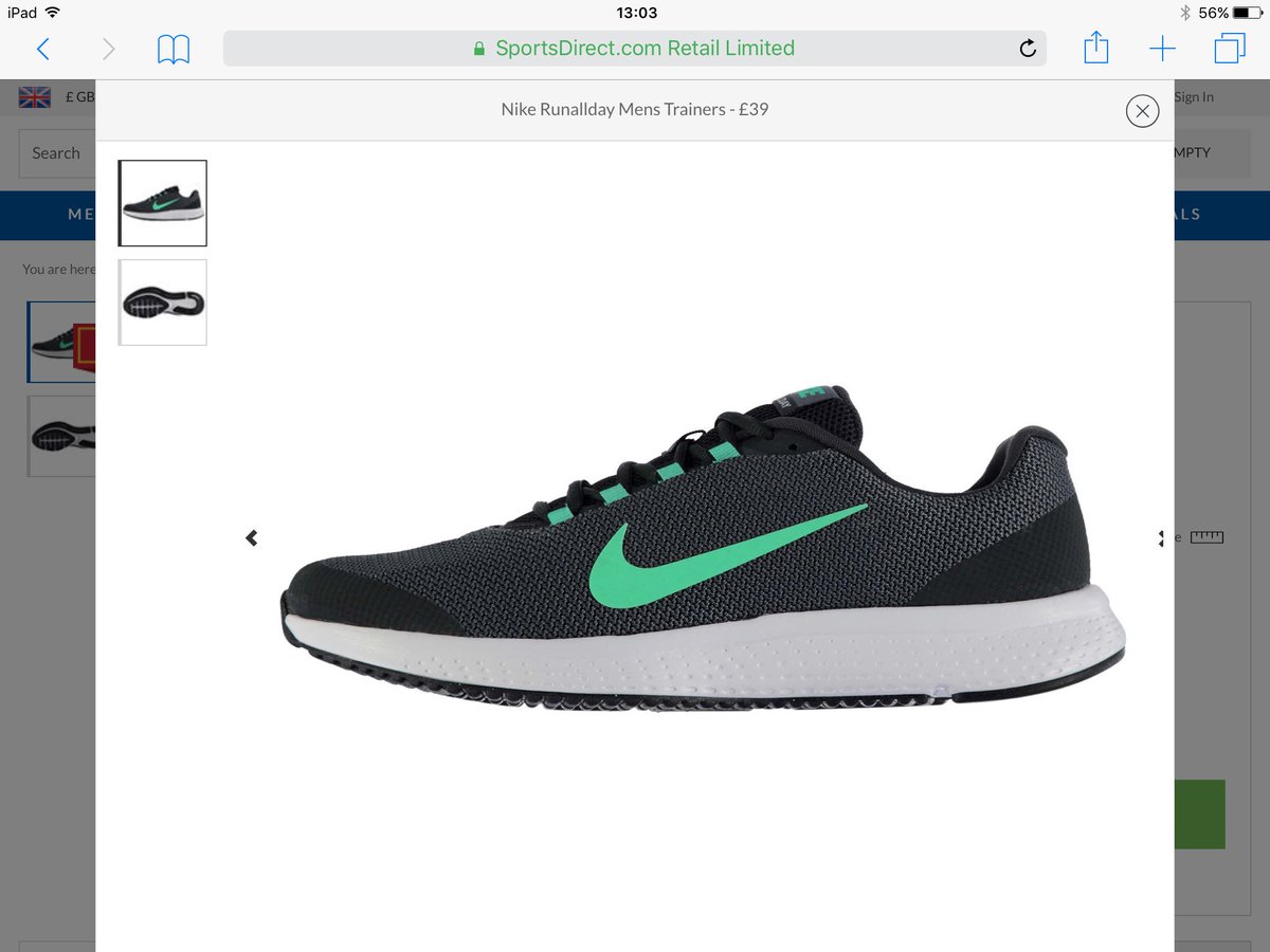HarryShorty's tweet photo. Hey @SportsDirectUK is this one of those colour perception tests or have I just received the wrong trainers....? #Niketrainers #sportsdirect https://t.co/wuwWdxZYa7