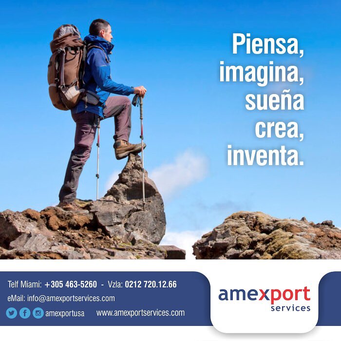 AmexportUSA's tweet photo. Lunes de #Motivación: Todo nace de la imaginación y todos tenemos ese poder. Así que tenemos que aprovecharla. #quotesoftheday https://t.co/tYEaI7vQ7j