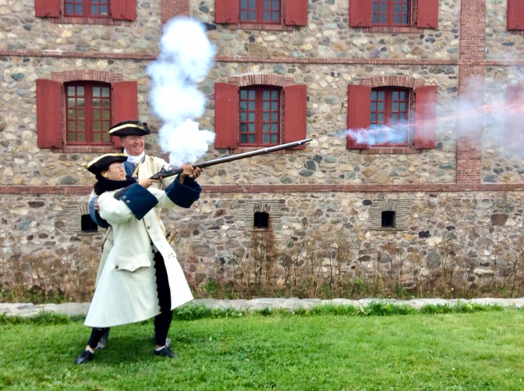 TourismCB's tweet photo. Our #GoMedia2017 media guests from #France &amp; #China enjoying the @ParksCanada_NS @ParksCanada fire a #Musket program #ExploreCB https://t.co/tExpIPEaZd