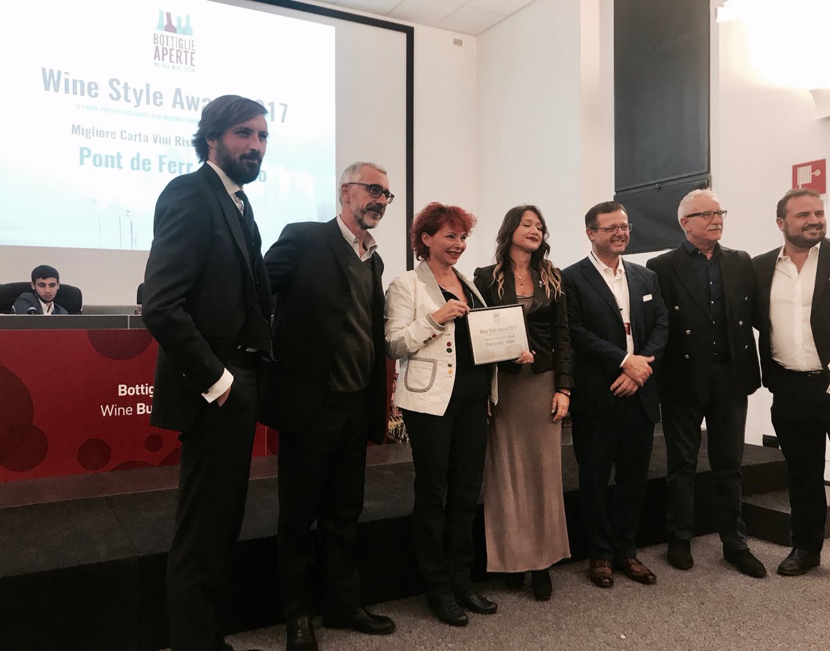 La miglior #cartavini? #alPontdeFerr, #WineListAwards #BottiglieAperte2017 con "signora dei #Navigli" #MaidaMercuri