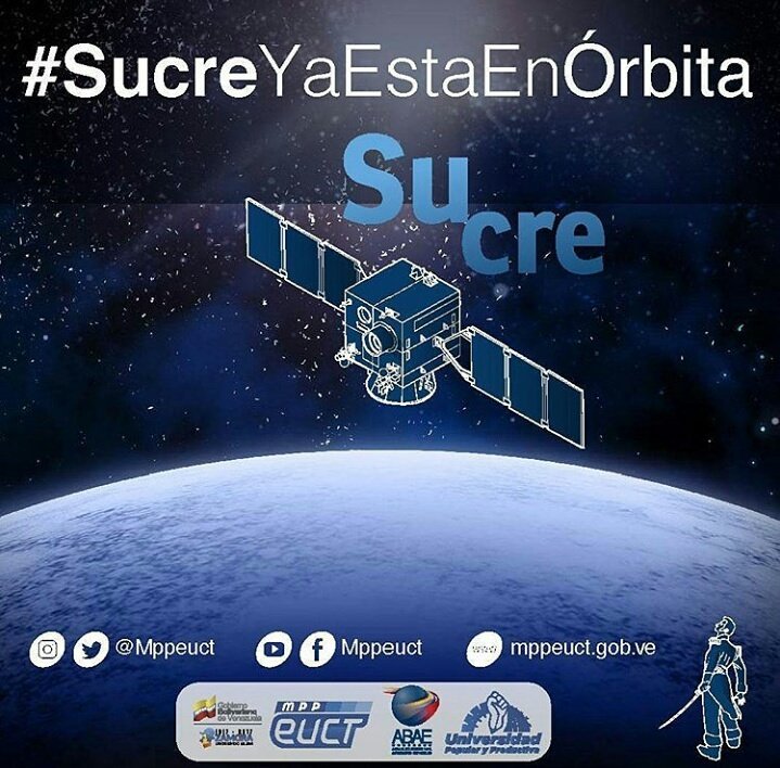 FundaciteZulia's tweet photo. #SucreYaEstaEnOrbita otro logro de la Revolución Bolivariana y del presidente Nicolás Maduro @NicolasMaduro @hugbelpsuv @randolfochourio https://t.co/Y0V9CXTI2o