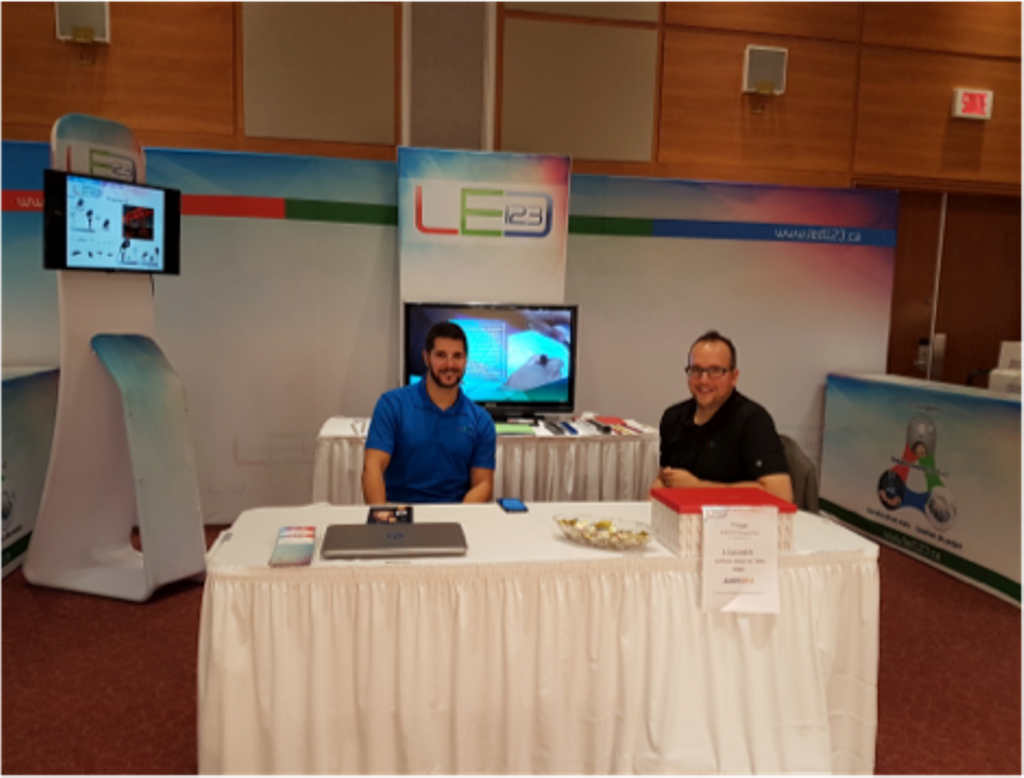 led123_ca's tweet photo. L'équipe #LED123 est heureuse d'avoir eu la chance de participer à une #foireexpo #InterLuminaire à l’hôtel #Mortagne de #Boucherville. https://t.co/yQl0lKiUON
