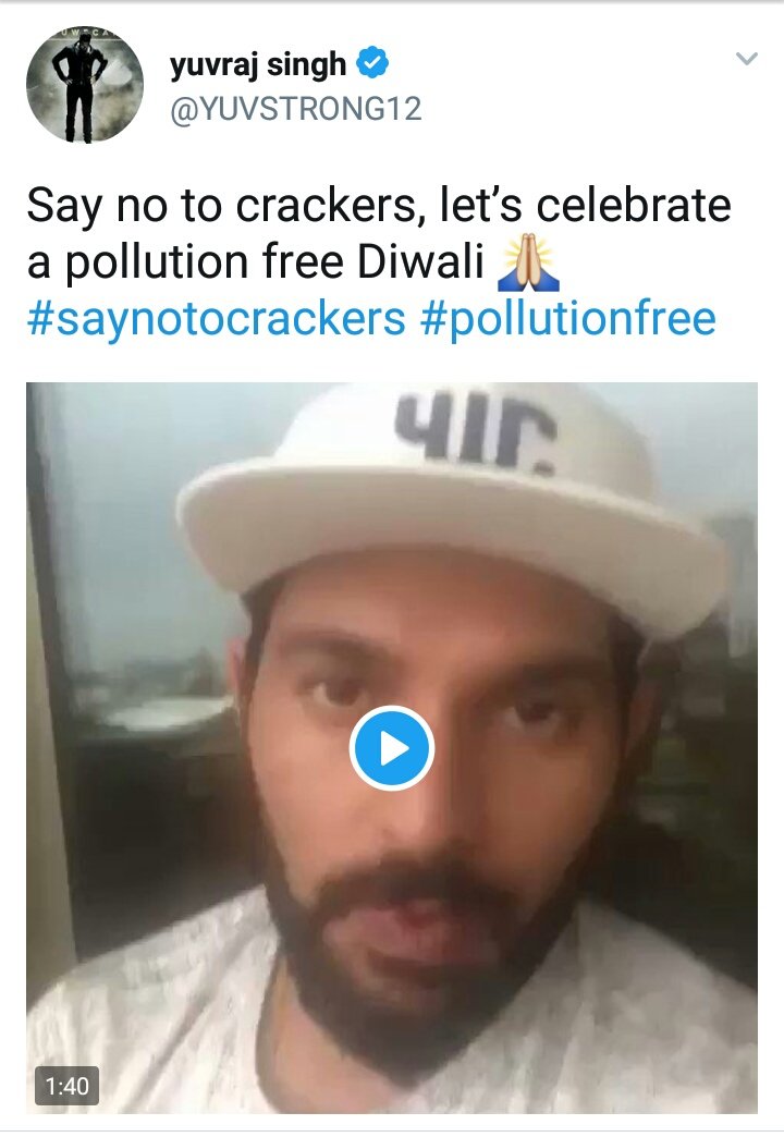 pokershash's tweet photo. Say no to crackers it's dipawali, not my wedding rececption!! https://t.co/2uTcRBOTHu