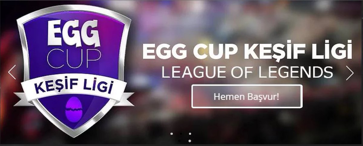 SonAtakSports's tweet photo. EGG League of Legends Keşif Ligi Başlıyor!
https://t.co/KeV8N6Hz5Q https://t.co/M9EVe72ZIB