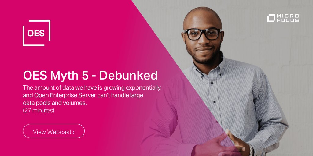 MicroFocusColab's tweet photo. Learn how #MicroFocusOES can scale to meet the needs of your ever growing #datastorage: https://t.co/X7ZygNC0F9 https://t.co/wFMAFo8n97