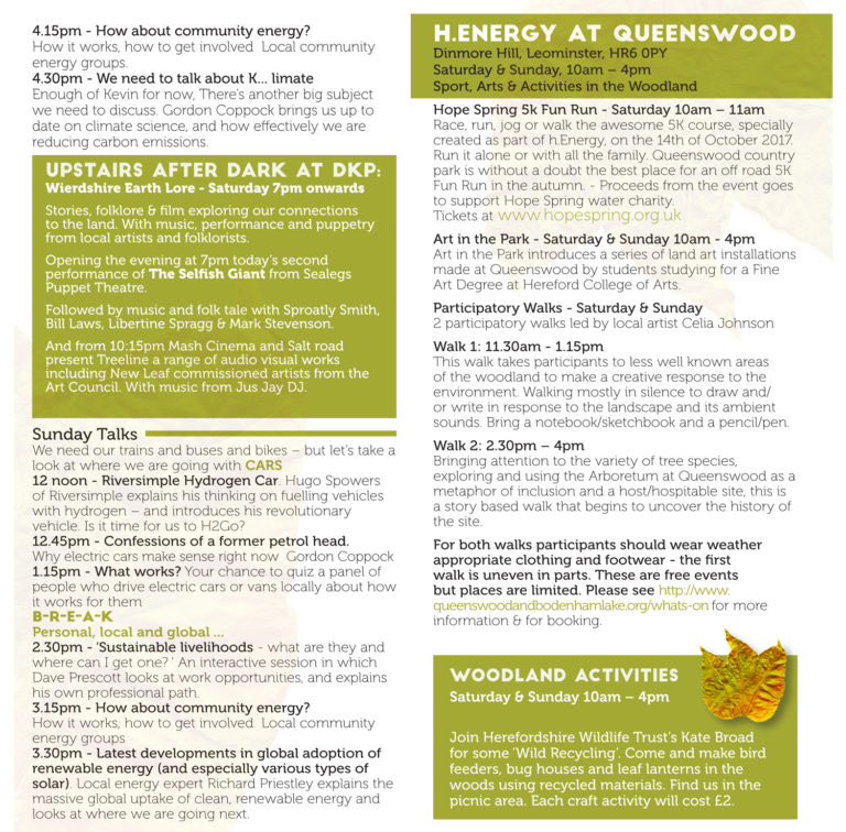 the_salt_road's tweet photo. Our #hEnergy2017 festival program showing @ace_midlands #biomimicry artist commissions #herefordhour with dancing musicians and ideas https://t.co/oap6pxFaWg
