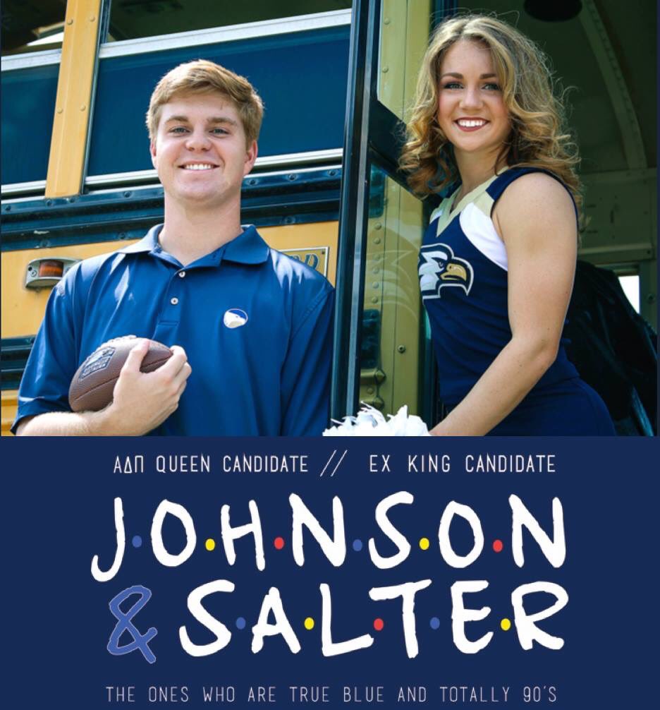 JohnsonSalter17's tweet image. Presenting to you Abigail Johnson and Reed Salter for homecoming Queen and King 2017!!! #totally90's