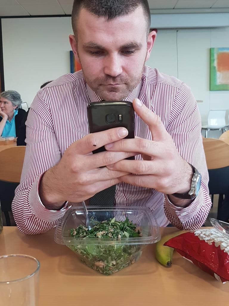 doyler104's tweet photo. @ChoppedIRL ah disgrace of a salad for 7.50!My colleague is very disappointed with the portion size,as u can see by his facial expression! https://t.co/IeqLZBdSah