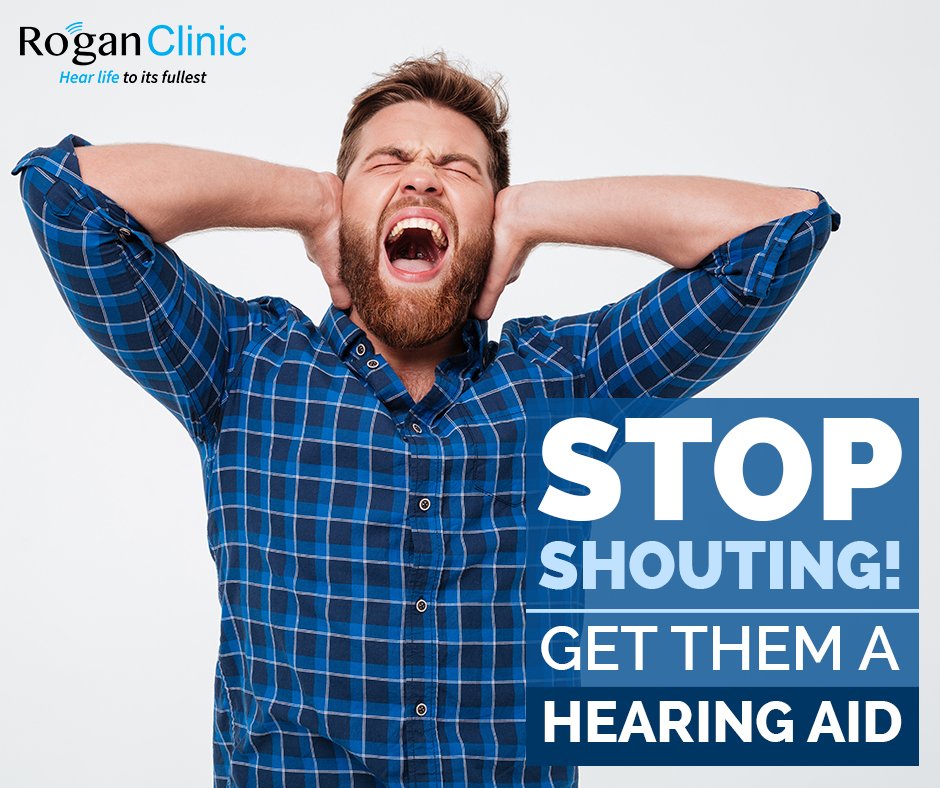 RoganClinic's tweet photo. Living with someone with #hearingloss can be exhausting. A #hearingaid could answer your problems. #deafness #intervention #seniors #health https://t.co/EZ3jfKMNyB