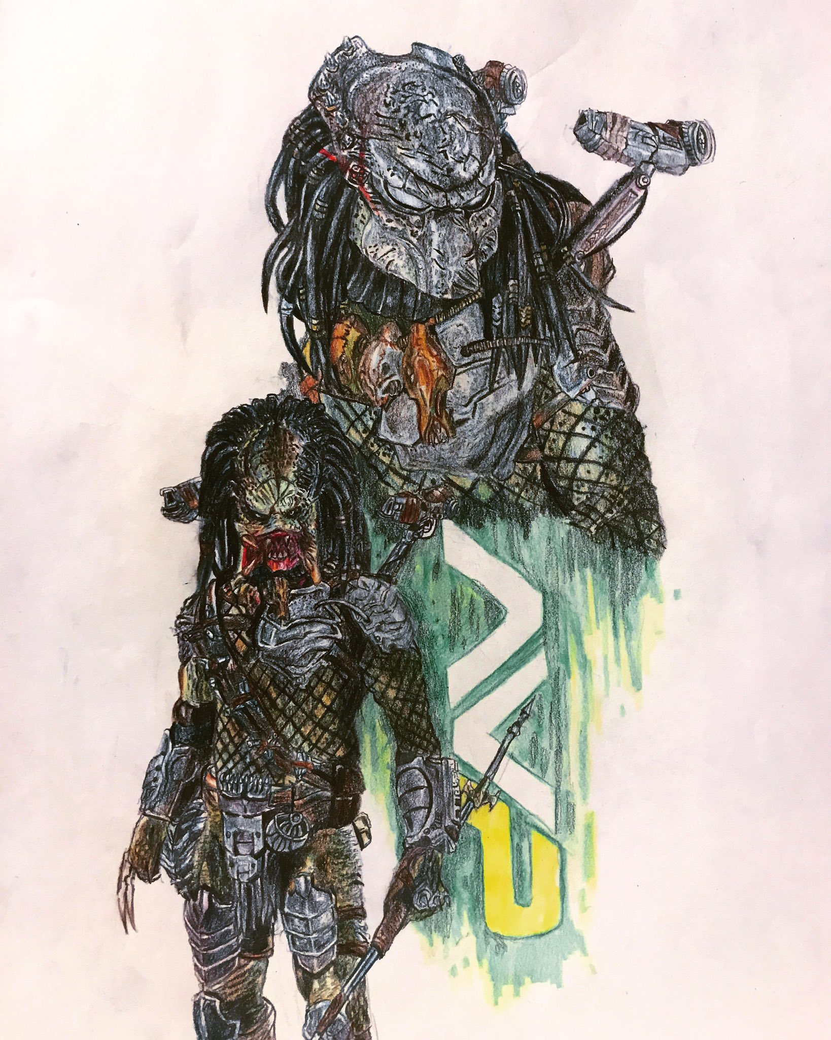 タクト エイリアンvsプレデター2よりウルフプレデター完成です Predator イラスト イラスト活動同盟 絵描きさんと繋がりたい T Co Qyehtfc9eg Twitter